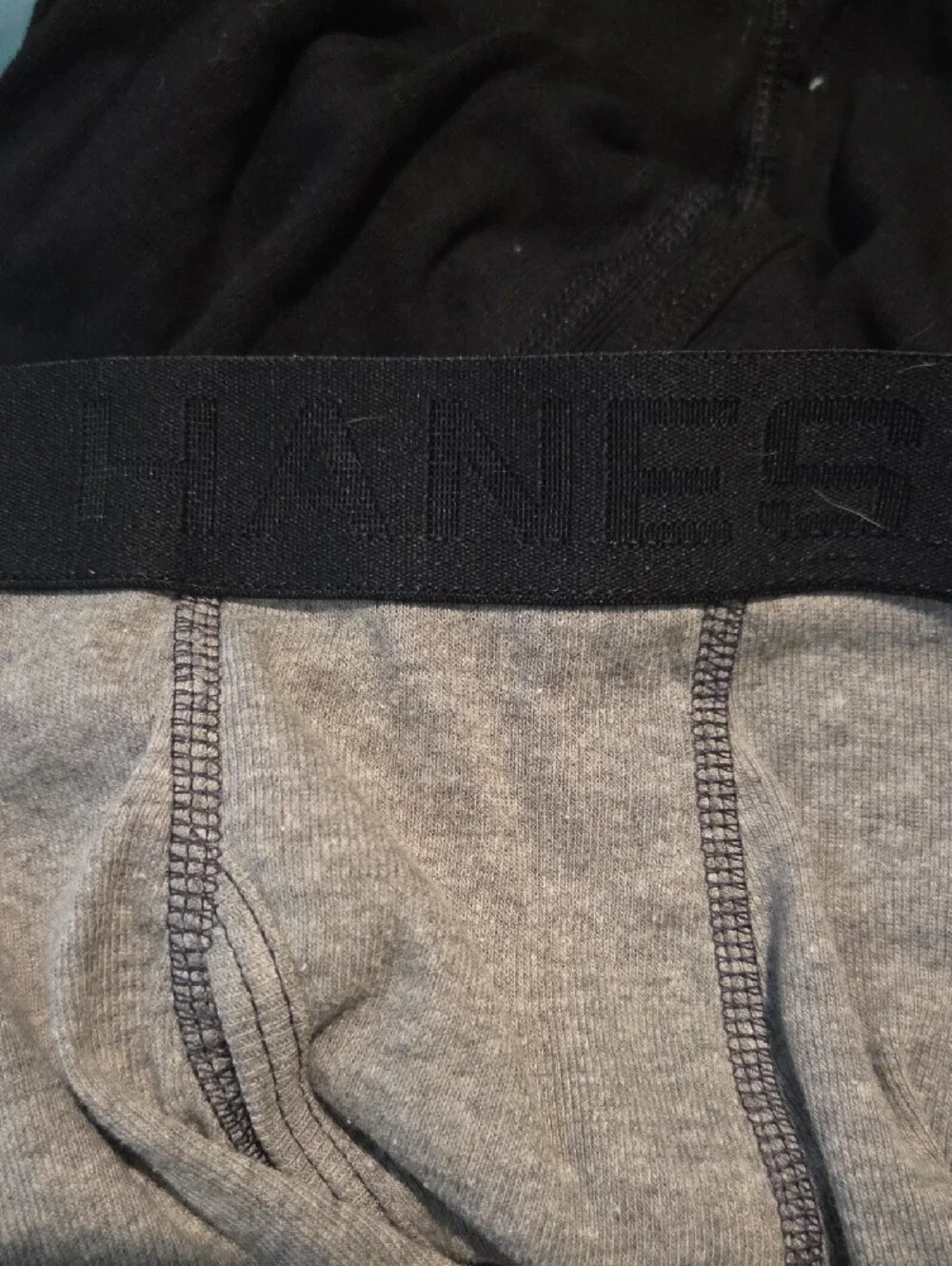 Hanes Men's Boxer Briefs - Black & Heather Gray (4-Pack)